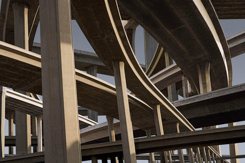 Freeway Fantasy, Los Angeles - Ed Freeman Fine Art