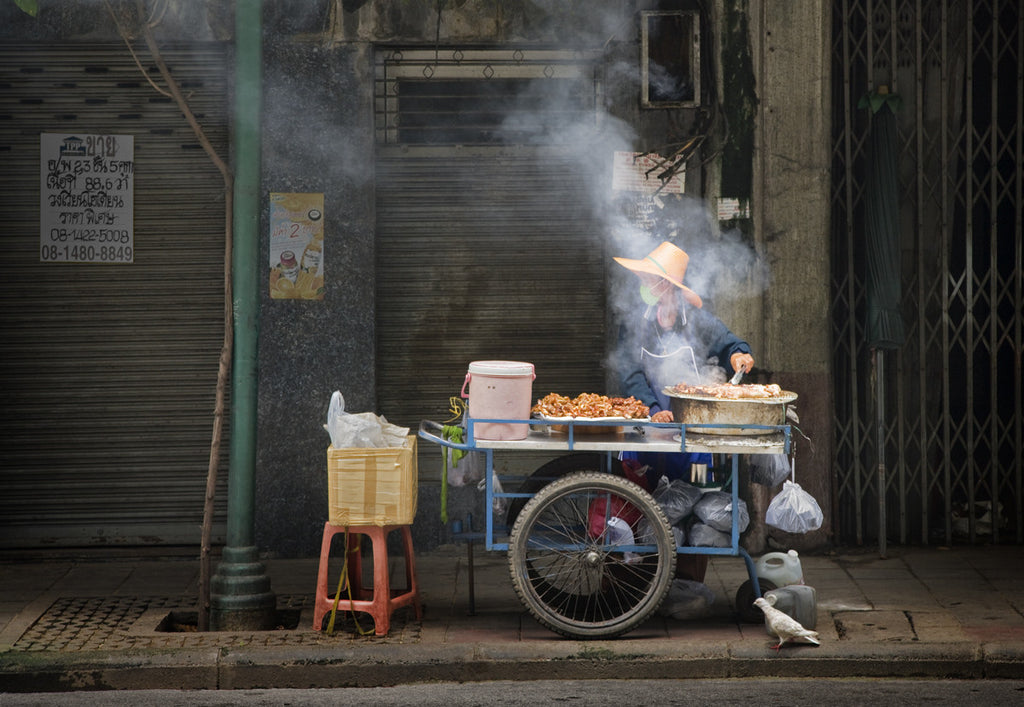 Street Vendor, Bangkok, Thailand - Ed Freeman Fine Art