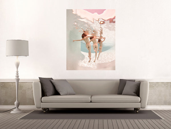 Underwater Nude Trio 02 - Ed Freeman Fine Art