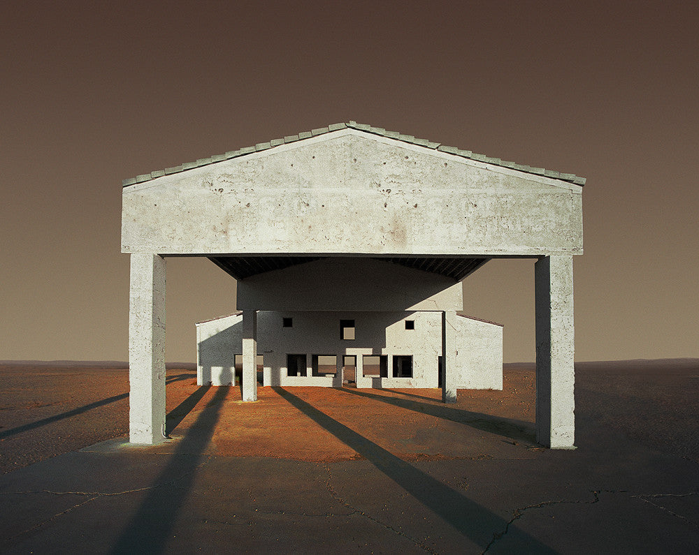 Gas Station Under Construction, Niland, California - Ed Freeman Fine Art