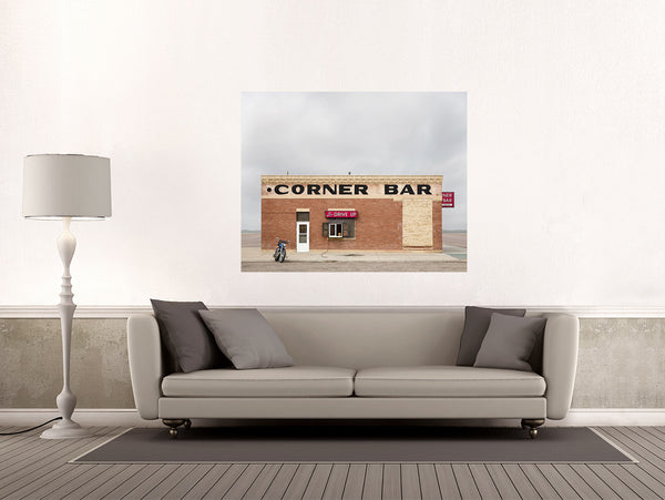 Corner Bar, Lingle, Wyoming - Ed Freeman Fine Art
